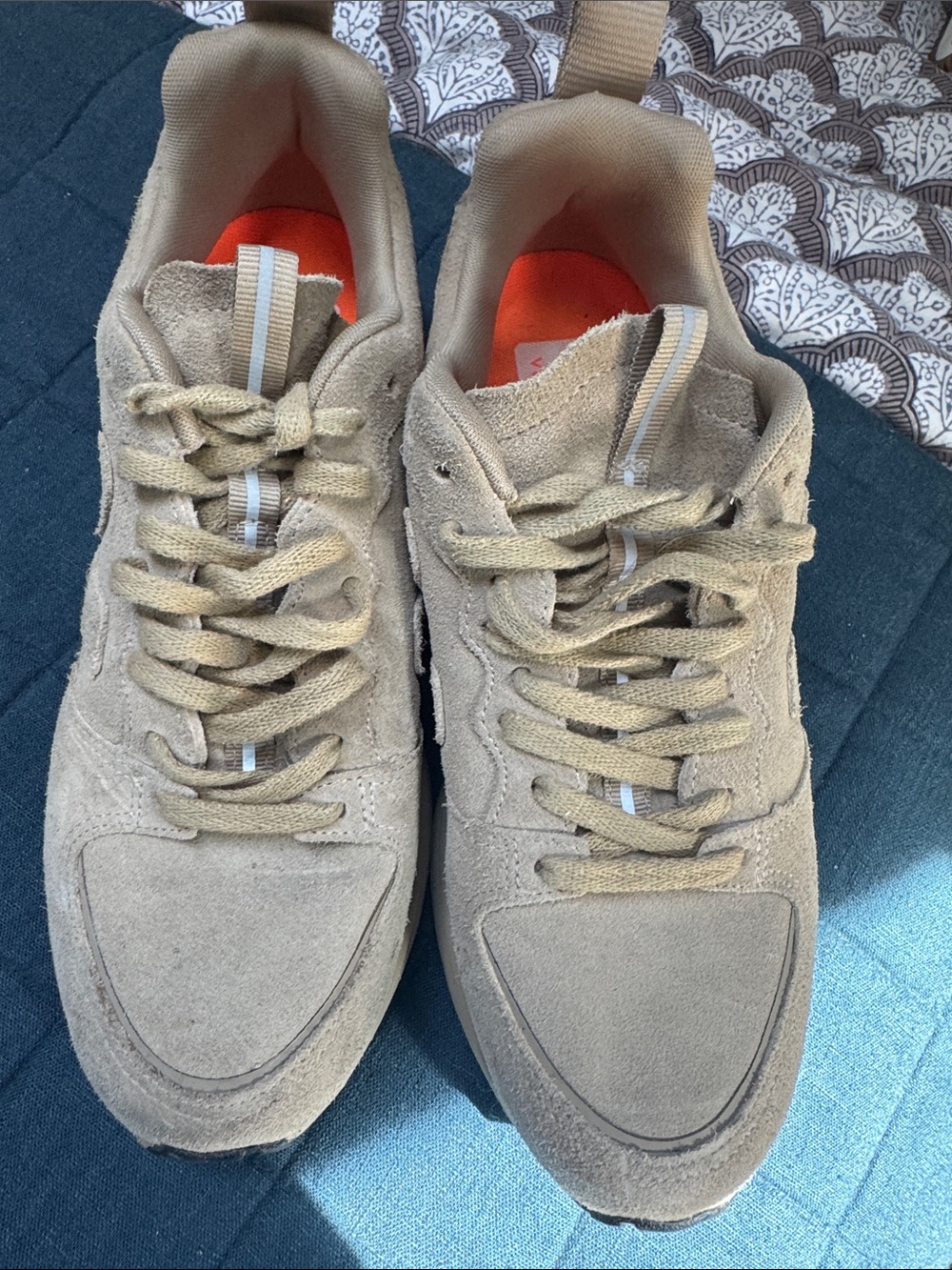 Veja Beige Suede Trail Sneaker